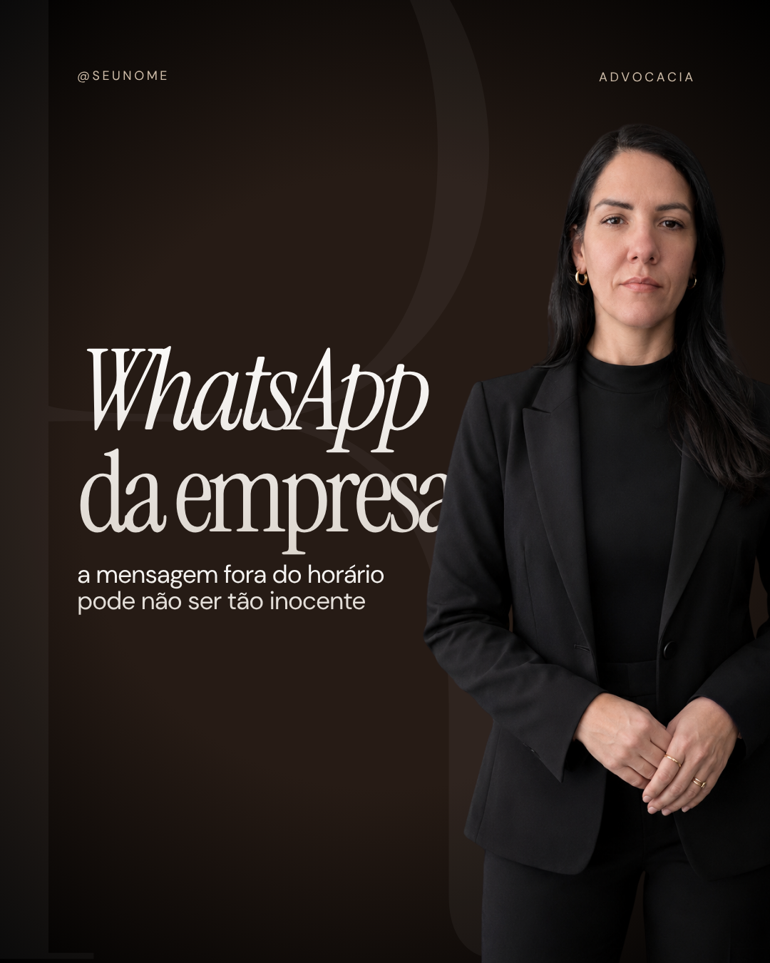 Template WhatsApp da empresa — Direito Trabalhista